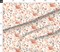 Peach Flowers Spring Coral Orange Pink Earth Tones Nursery Girl Sweet Cute Custom Printed Fabric by Spoonflower Various Fabrics by the Yard or Fat Quarter